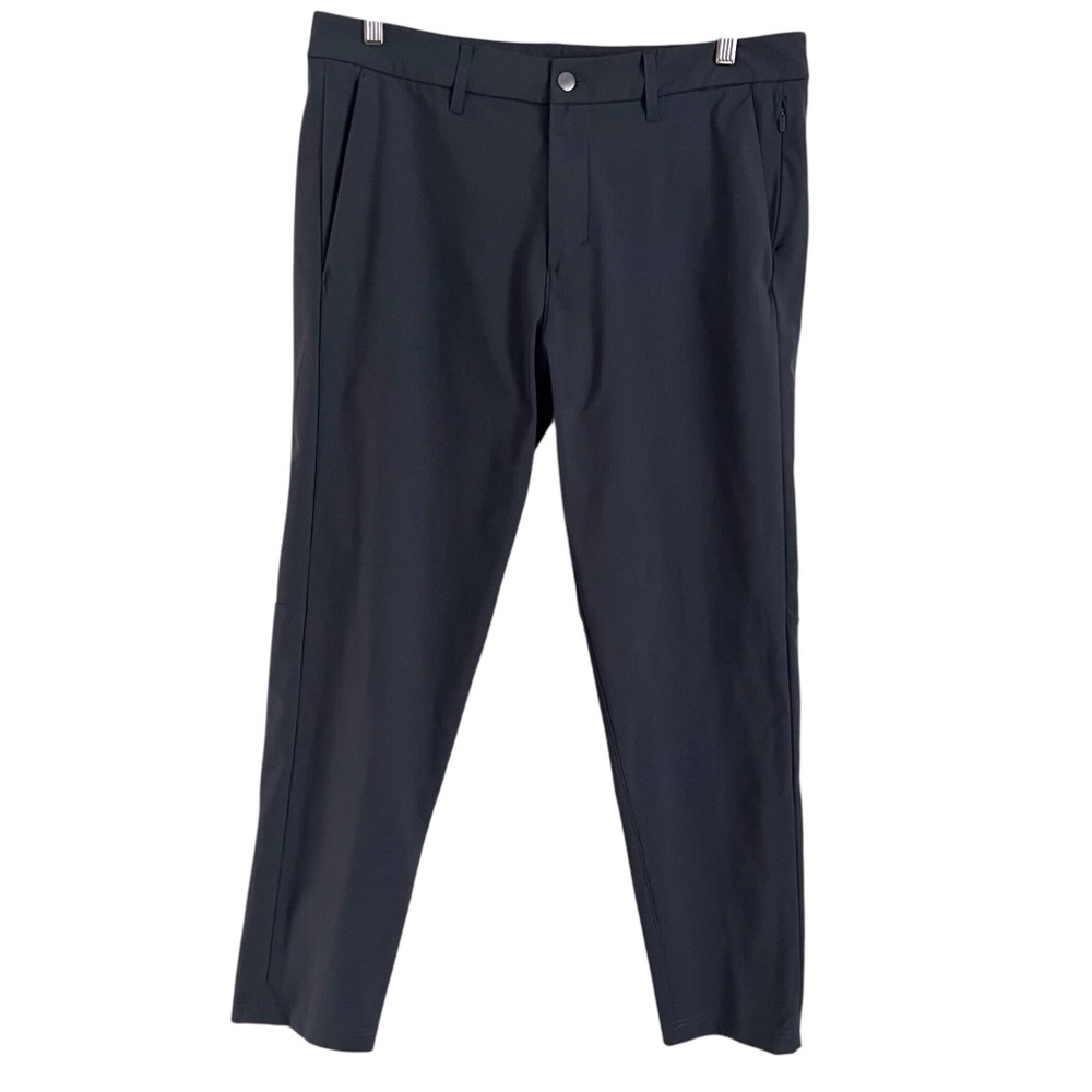 Lululemon Mens Commission Pant Slim Warpstream Dark Grey Athletic Casual Sz 34